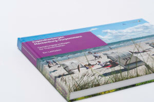 Das Bild zeigt das Markenhandbuch für den Jungendherbergsverband Mecklenburg-Vorpommern.